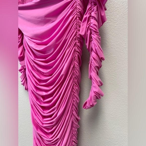 Alex Perry Padget Ruched Dress with Gloves AU8/US4 - Picture 6 of 8